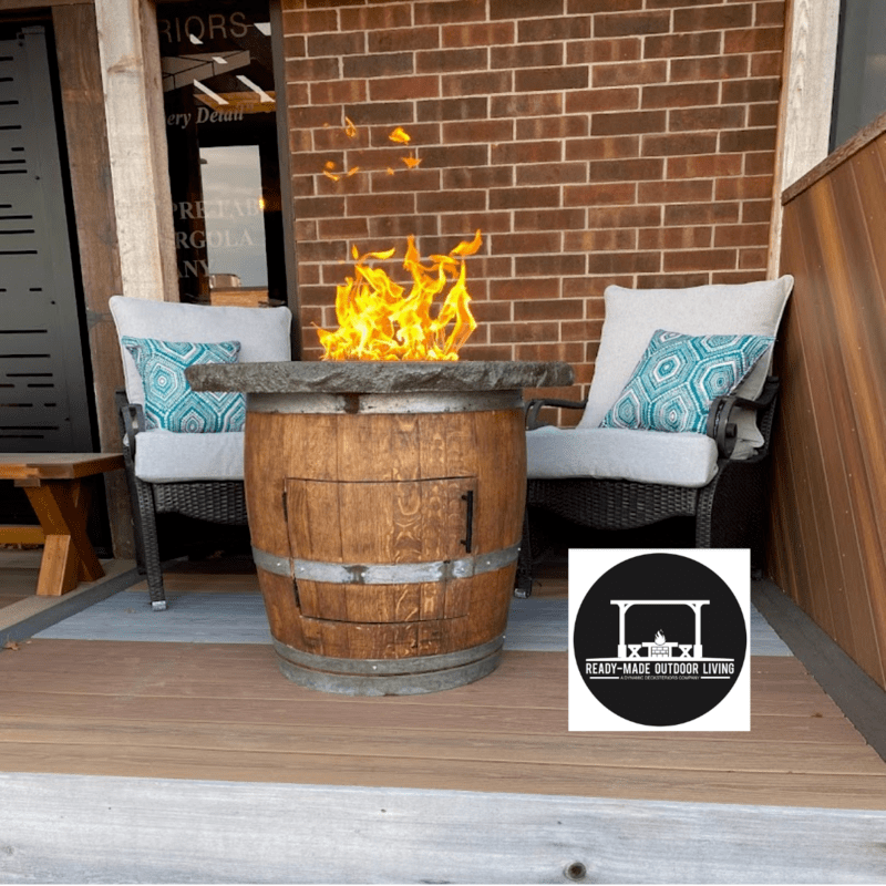 Standard Whiskey Barrel Firepit