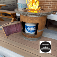 Standard Whiskey Barrel Firepit