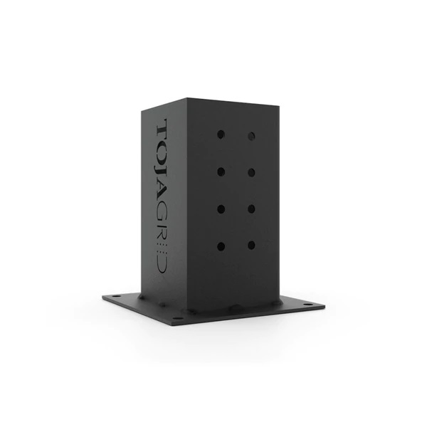 SOLO Pergola Post Base and Wall Mount Bracket for 4x4 Wood Posts | 1 Pack