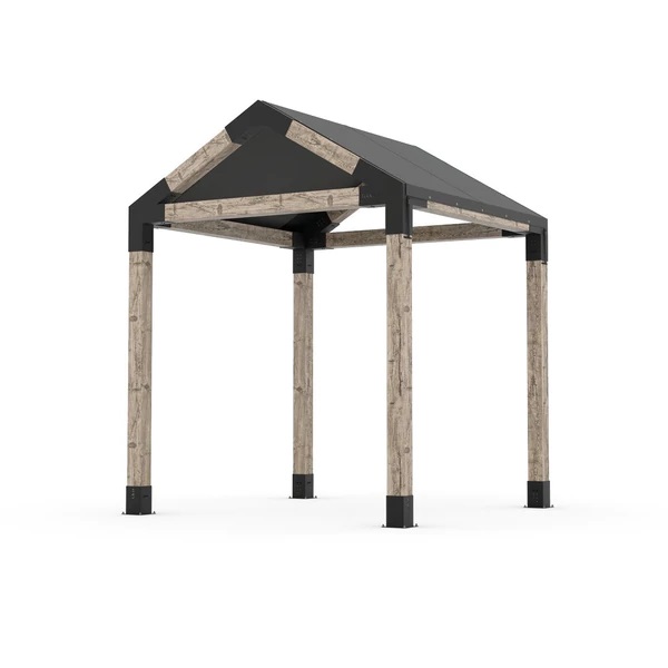 GRID 30 Single Pergola Kit with Water-Repellant Top for 6x6 Wood Posts