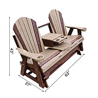 Poly Loveseat Glider