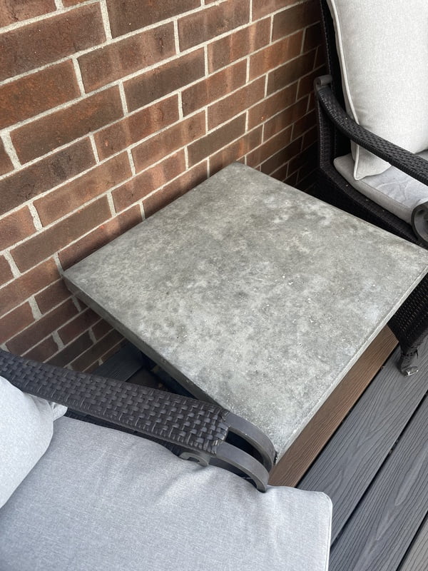 Concrete End Table