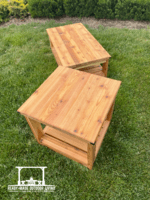 Knotty Collection Cedar Coffee and End Table (2 piece patio set)