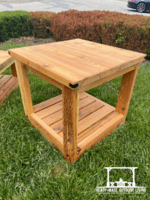 Knotty Collection Cedar Coffee and End Table (2 piece patio set)