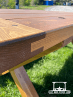 Cypress Farmhouse Patio Table and Benches (4 piece collection)