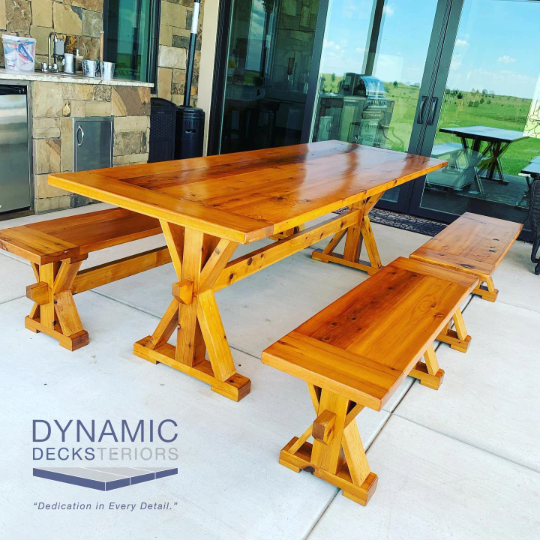 4 Piece Knotty Farmhouse Collection (Cedar)